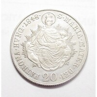 Ausztria,V. Ferdinánd 20 krajcár 1848 B EF+ ezüst 6.68g583