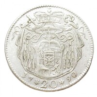 Ausztria,Hieronymus von Colloredo 20 krajcár 1790 - Salzburgi Érsekség EF ezüst 6.68g583