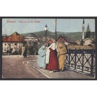 Bosnia and Herzegovina, Sarajevo - Turks on the Street - Bosnian Folk Costume 1913