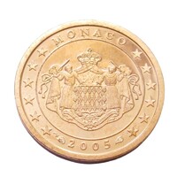 Monaco,1 eurocent 2005 PP aUNC+ vas