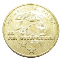 Lengyelország,2 zlote 2004 - Út a szabadsághoz - Csatlakozás az Európai Unióhoz aUNC+ ötvözet
