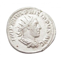 Római Birodalom,I. Philippus antoninianus 246 Róma - PM TRP III COS PP / Mars isten hátlap EF+ ezüst