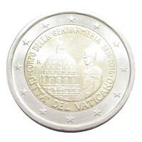 Vatikán,2 euro 2016 - Vatikánvárosi Csendőrség aUNC+ ötvözet