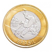 Brazília,1 real 2015 - Riói Olimpia - Judo aUNC+ ötvözet