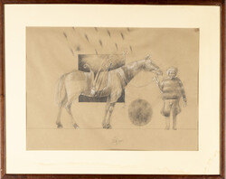 Nagy Gábor - 38 x 53 cm vegyes technika,,papír