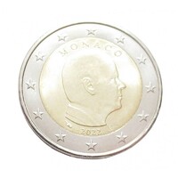 Monaco,2 euro 2022 aUNC+ ötvözet