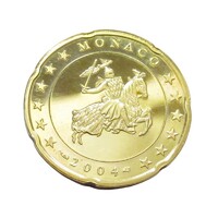 Monaco,1 euro 2002 PP aUNC+ ötvözet