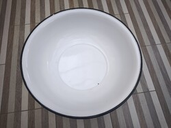 60 cm nagyméretű zománcos zománcozott régi Bonyhádi lavór