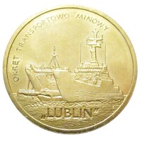 Lengyelország,2 zlote 2013 - Lengyel hajók - Lublin aknaszedő-rakodó hajó aUNC+ ötvözet