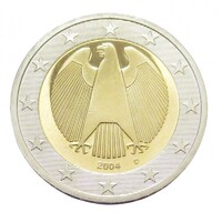 Németország,2 euro 2004 D PP aUNC+ ötvözet