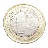 Törökország,1 lira 2021 - Gaziantep aUNC+ ötvözet