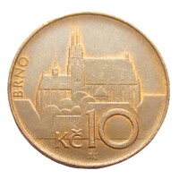 Csehország,10 korun 1995 aUNC+ vas