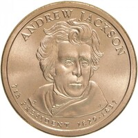 USA,1 dollar 2008 P - Andrew Jackson aUNC+ ötvözet