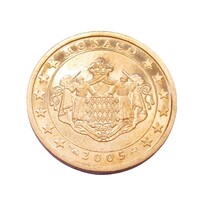 Monaco,2 eurocent 2005 PP aUNC+ vas