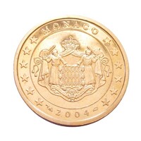 Monaco,5 eurocent 2004 PP aUNC+ vas