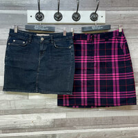H&M sötétszürke miniszoknya, Jackpot fekete-pink szoknya szett 36
