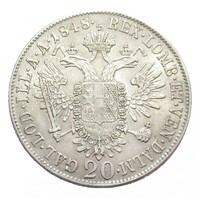 Ausztria,V. Ferdinánd 20 krajcár 1848 A EF+ ezüst 6.68g583