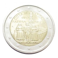 Vatikán,2 euro 2017 - A fatimai jelenések aUNC+ ötvözet