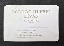 Kéri Antal Zenész Szeged kártyanaptár 1986