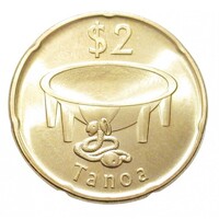 Fiji,2 dollars 2022 - Sólyom aUNC+ vas