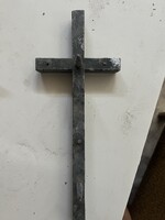 Antik / Rusztikus Fém Fali Kereszt
