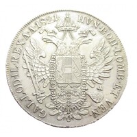 Ausztria,I. Ferenc 1 tallér 1821 A EF+ ezüst 28g833