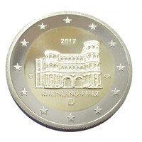 Németország,2 euro 2017 D PP - Rheinland-Pfalz - Rajna-vidék-Pfalz UNC ötvözet