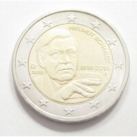 Németország,2 euro 2018 J - Helmut Schmidt kancellár aUNC+ ötvözet