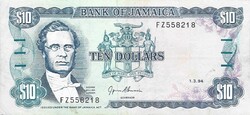 10 dollár 1994 Jamaica Jamaika J.Bussieres