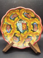 Hand-painted Italian DERUTA Majolica Decorative Plate – ASSISI Coat of Arms