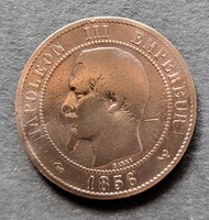 Francia 10 centimes 1856 W (TT19)