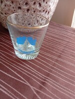 Balaton témàjú ritkább üveg pohár