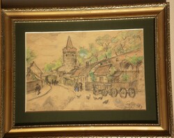 (K) Kurt Pallmann (1886-1952) : Utcarészlet