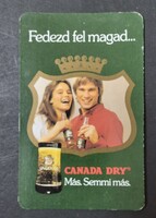 Zöldért üdítő üzem Szatmaz Canada Dry kártyanaptár 1986