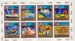 Ajman légiposta blokk Apolló 11-17 1973