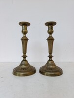 Antik gyertyatartó pár 2 db bronz empír empire gyertya tartó 707 7136