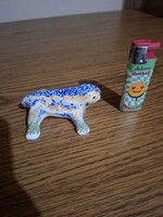 Gaudi porcelán ritka mozaik mintás gyík. Hibátlan. Jelzett