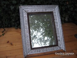 Mirror - Carved - 60 x 50 cm - Antique - Bécsi - Flawless