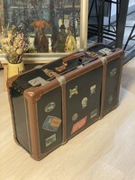 Kindelbrück Nagyméretű vintage retro bőrönd koffer