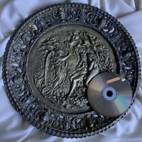 Ádám és Éva Paradicsom Bibliai jelenet Női Akt Francia Párizs Milton pajzs Bronz Plakett
