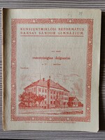 Iskolai füzet! Kunszentmiklosi Református Baksay Sándor Gimnázium Mennyiségtan dolgozatai 1939