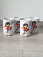 4db-os Zsolnay España 82-es foci vb-s football vilagbajnokságos bögre készlet
