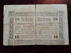 Magyaróvár 10 Korona 1919. (Mosonmagyaróvár)
