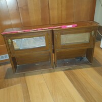 Retro fali kisszekrények együtt polc vitrin gyüjteményeknek tökéletes