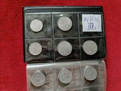 60 db Kelet-Német NDK III Német Lot Márk Márkák Pfenning érmetartó albumban egyben eladó Gyűjtemény