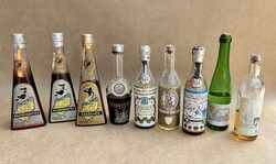 92 db retro régi mini ital alkohol üveg palack gyűjtemény magyar külföldi bontatlan bontott