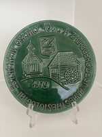 1979-es Zalaegerszeg jubileumi kerámia emléktányér