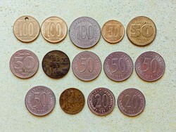 Jugoszlávia 14 db Különböző Érme 20 50 100 Dínár 1955-1993
