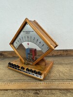 -AX707- Retro iskolai voltmérő ampermérő műszer Iskolai Taneszközök Gyára TANÉRT fizika kísérlet
