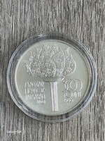 XV. téli olimpia – Calgary 1988 emlékpénz. 500 Ft ezüst